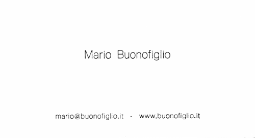 Mario Buonofiglio Biglietto visita